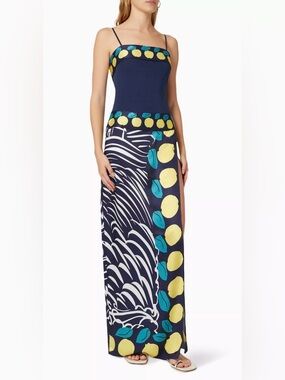 STAUD Apricot printed maxi dress Size 2